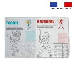 Kit livre à colorier jeux thème sport