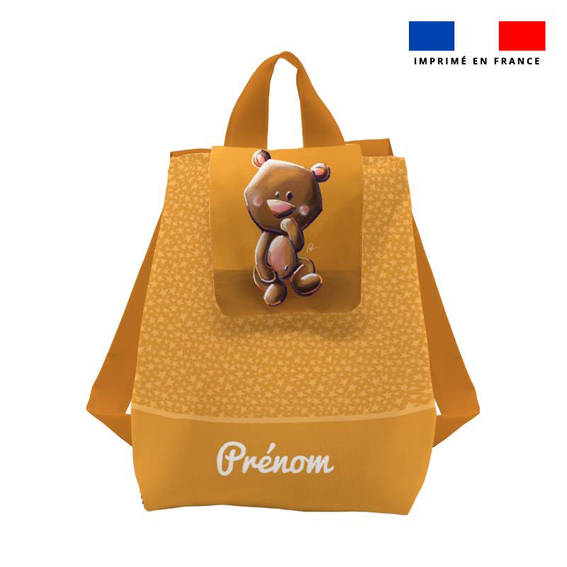 Kit sac à dos enfant personnalisé - Ourson - Création Stillistic