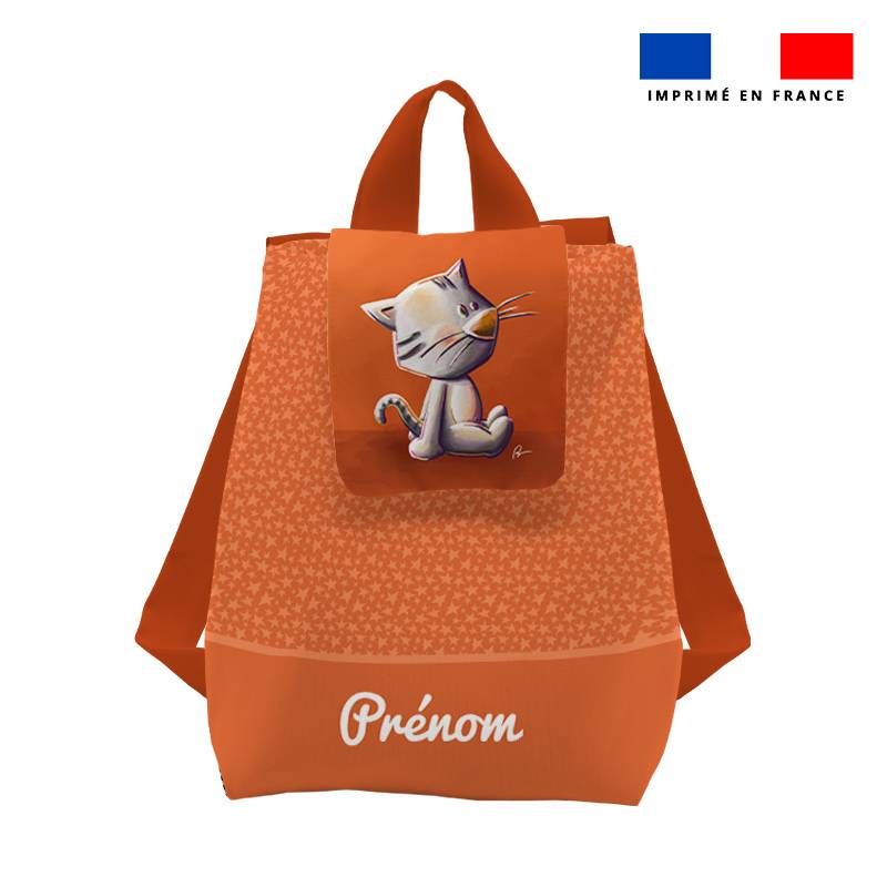 Kit sac à dos enfant personnalisé - Chat - Création Stillistic