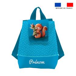 Kit sac à dos enfant personnalisé - Bébé écureuil - Création Stillistic