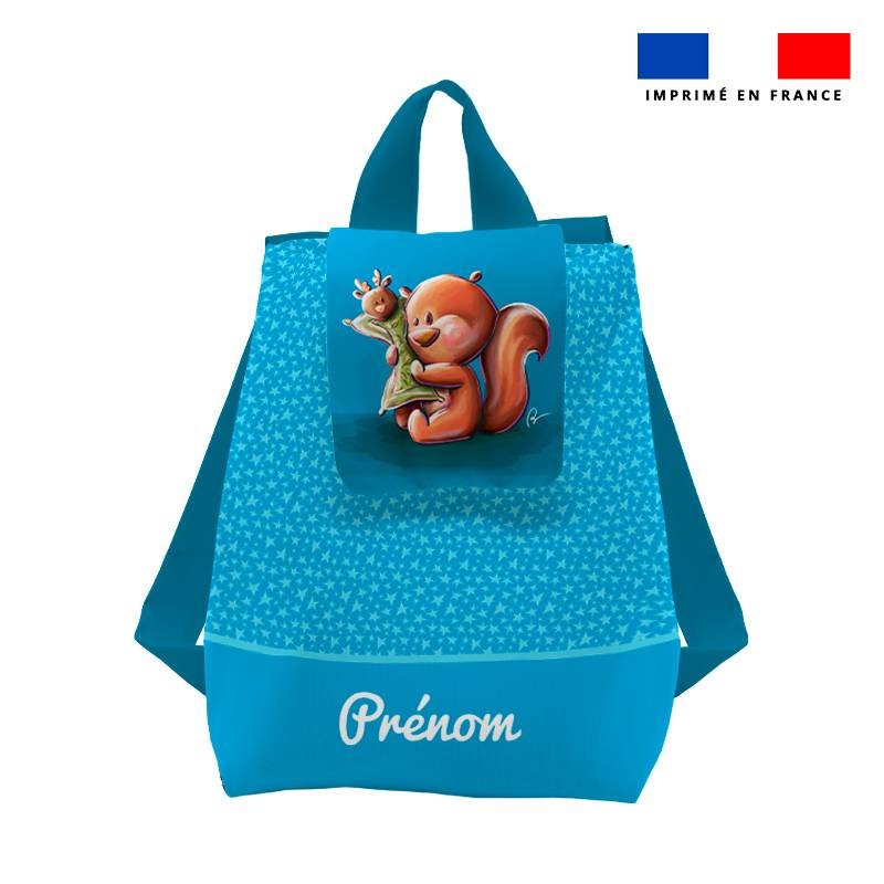 Kit sac à dos enfant personnalisé - Bébé écureuil - Création Stillistic