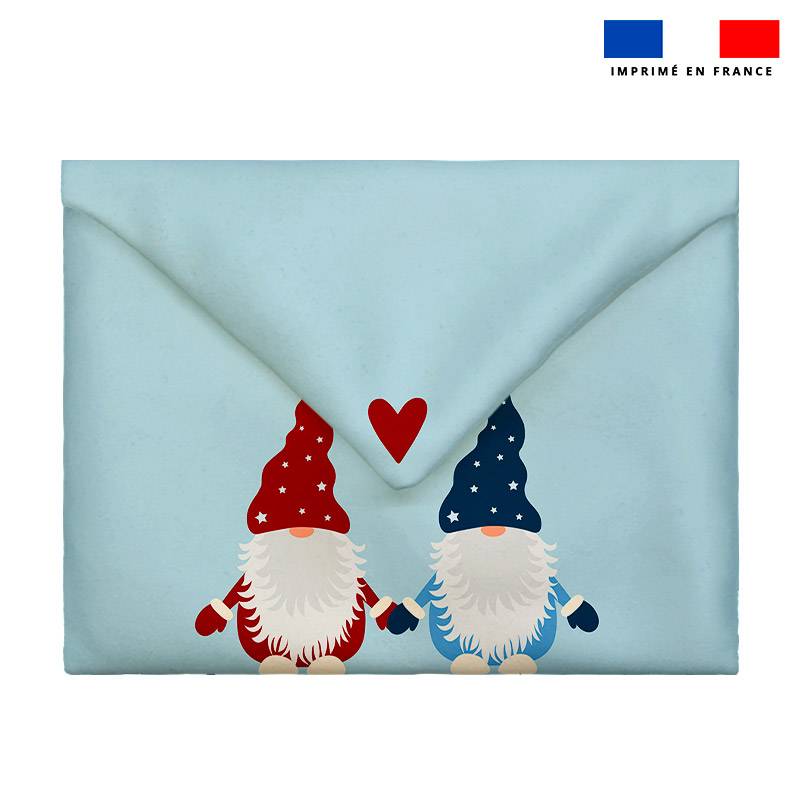 Coupon Pour Enveloppe En Tissu motif lutin de Noël