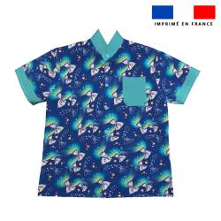 Patron chemise enfant imprimé ours polaire - Création Stillistic