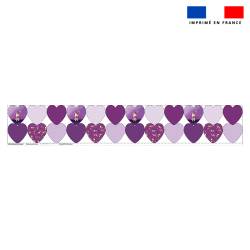 Coupon lingettes lavables coeurs motif licorne - Création Stillistic