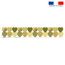 Coupon lingettes lavables coeurs motif renard - Création Stillistic