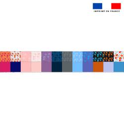 Coupon lingettes lavables motif floral - Création Cat&Colours