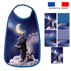 Lot de 5 coupons éponge pour serviettes de table pour enfant motif chat sirius - Création Stillistic