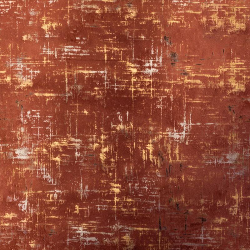 Tissu velours frappé Astral terracotta Oeko-tex