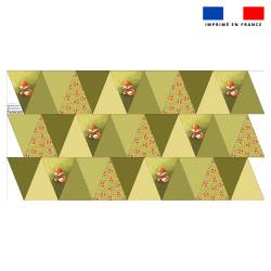 Coupon pour fanions motif renard - Création Stillistic