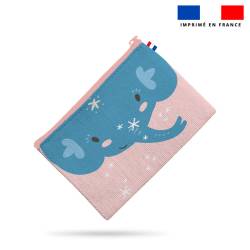 Kit pochette motif animaux pastel