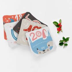 Coupon lingettes lavables motif animaux pastel