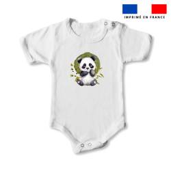 Body enfant 3 mois motif panda aquarelle
 Matière-Film Transfert - DTF