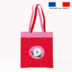 Coupon pour tote-bag motif chien de Noel