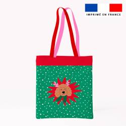 Coupon pour tote-bag motif chien de Noel