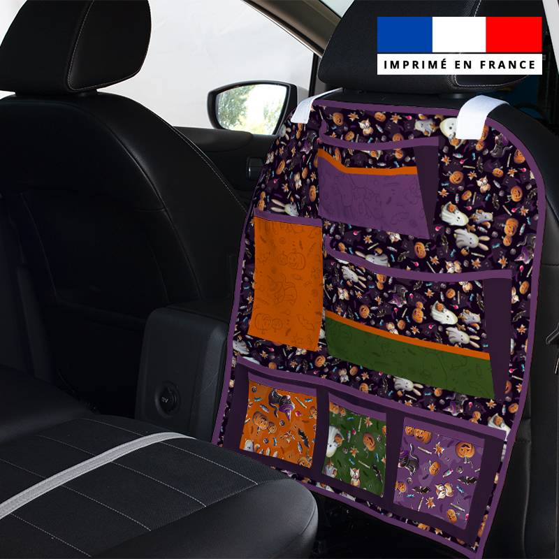 Patron pour organisateur de voiture motif fantôme + Coupon pochette Offert - Création Stillistic