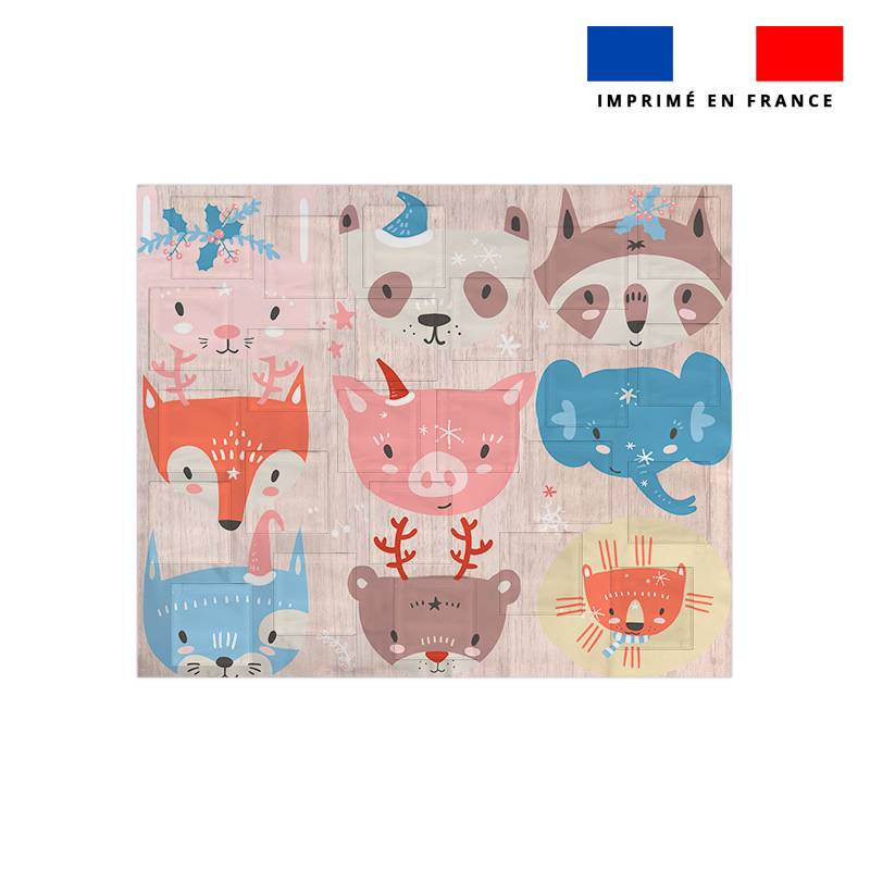 Coupon pour Calendrier de l'avent Paysage motif animaux pastel