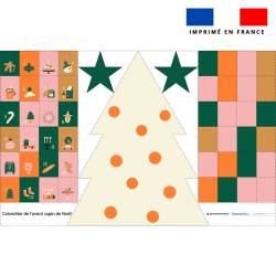 Coupon pour Calendrier de l'avent Sapin motif ambiance Noel