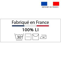 Étiquettes textiles thermocollantes - Mention "100% lin"