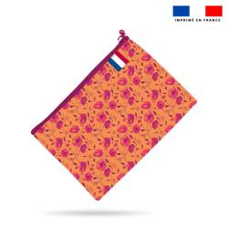 Kit pochette motif floral...