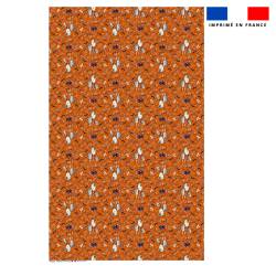 Coupon pour nappe rectangle motif fantôme orange - Création Stillistic