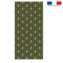 Coupon pour nappe rectangle motif fantôme vert - Création Stillistic