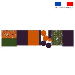 Kit trousse double compartiment motif fantôme vert + 1 trousse assortie - Création Stillistic