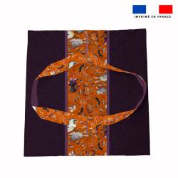 Patron sac à tarte motif fantôme orange - Création Stillistic