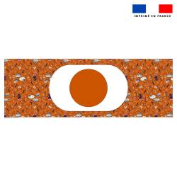 Kit sac seau motif fantôme orange - Création Stillistic