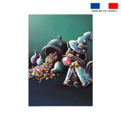 Coupon couverture imprimé chat bonbons - Création Stillistic