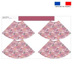 Kit jupe enfant motif tigre blanc - Création Stillistic