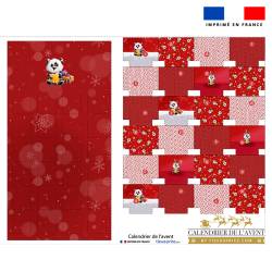 Coupon pour Calendrier de l'avent motif panda de noel - Création Stillistic