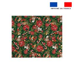 Coupon pour Calendrier de l'avent Paysage motif animaux couronne et fleur de noel - Création Stillistic