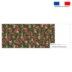 Coupon pour Calendrier de l'avent Paysage motif animaux couronne et fleur de noel - Création Stillistic