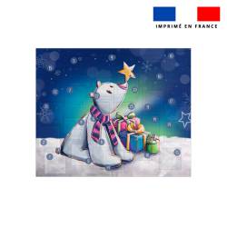 Coupon pour Calendrier de l'avent Paysage motif Ours polaire  de noel - Création Stillistic