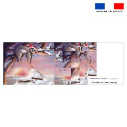 Coupon pour Calendrier de l'avent Paysage motif Paresseux - Création Stillistic