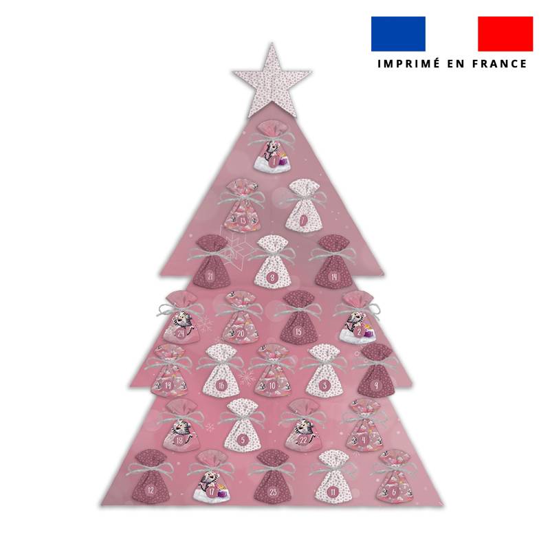 Coupon pour Calendrier de l'avent Sapin motif Tigre blanc de noel - Création Stillistic