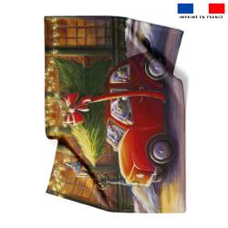 Coupon couverture imprimé souris de noel - Création Stillistic