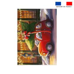 Coupon couverture imprimé souris de noel - Création Stillistic