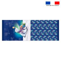 Kit hotte de Noel motif Ours polaire de noel - Création Stillistic