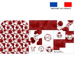 Patron pour organisateur de voiture motif souris aquarelle + Coupon pochette Offert