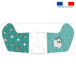 Kit chaussette de noel animaux du froid renard + Fausse fourrure - Création Stillistic