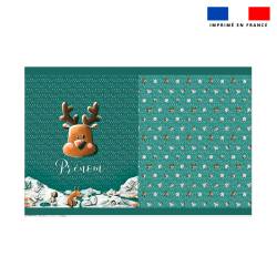 Kit hotte personalisée motif animaux du froid renne - Création Stillistic