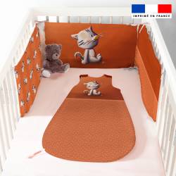 Coupon pour gigoteuse motif bébé chat - Création Stillistic