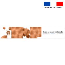 Kit protège livret de famille motif loutre aquarelle