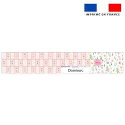 Patron imprimé pour jeu de dominos motif animaux aquarelle