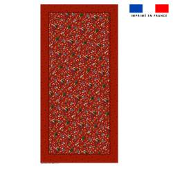 Coupon pour nappe rectangle motif souris de noel rouge - Création Stillistic