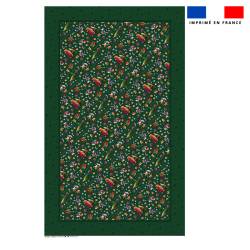 Coupon pour nappe rectangle motif souris de noel vert - Création Stillistic