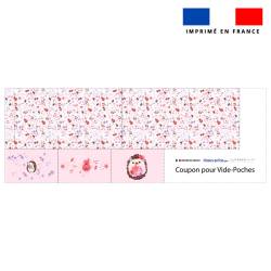 Coupon pour vide-poches motif hérisson aquarelle