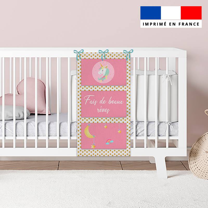 Coupon pour vide-poches motif licorne rose