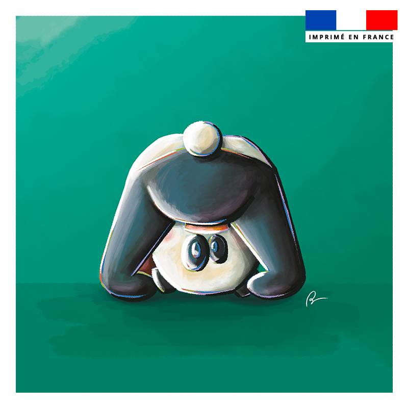 Coupon 45x45 cm imprimé bébé panda - Création Stillistic